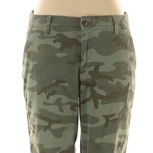 Gap Girlfriend Camo Green Classic Straight Leg Pants Size 8